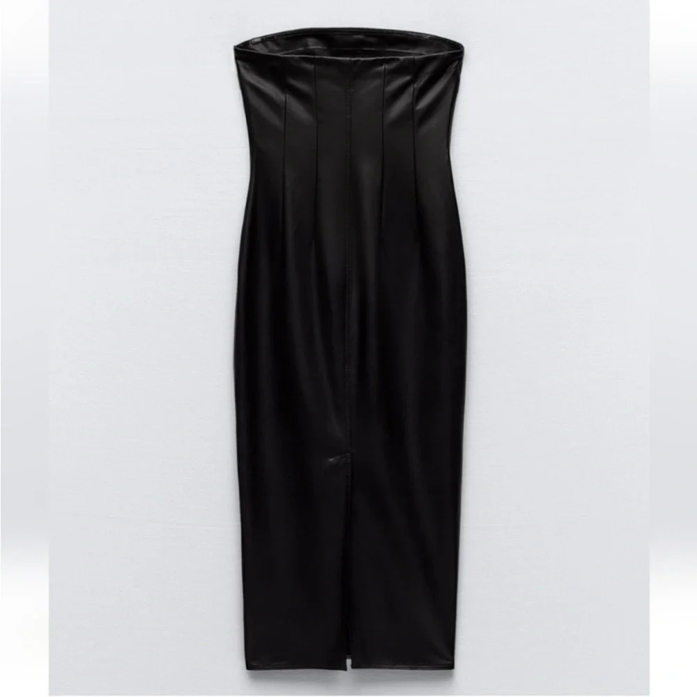 Zara faux leather midi dress - Picture 16 of 16